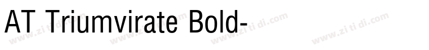 AT Triumvirate Bold字体转换
